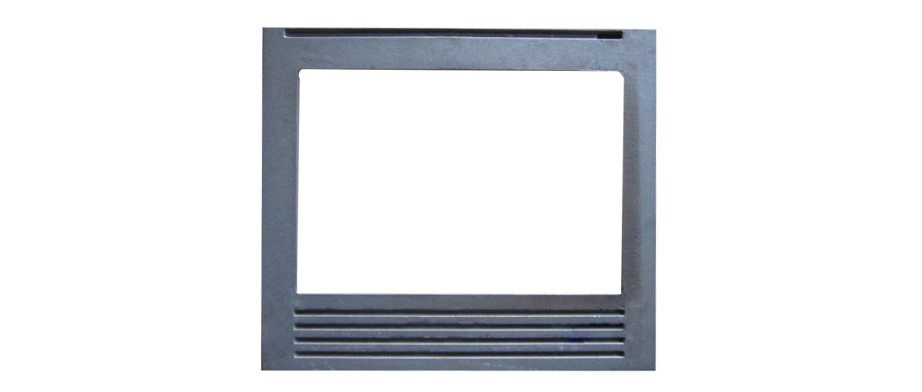 Cast iron fireplace front frame