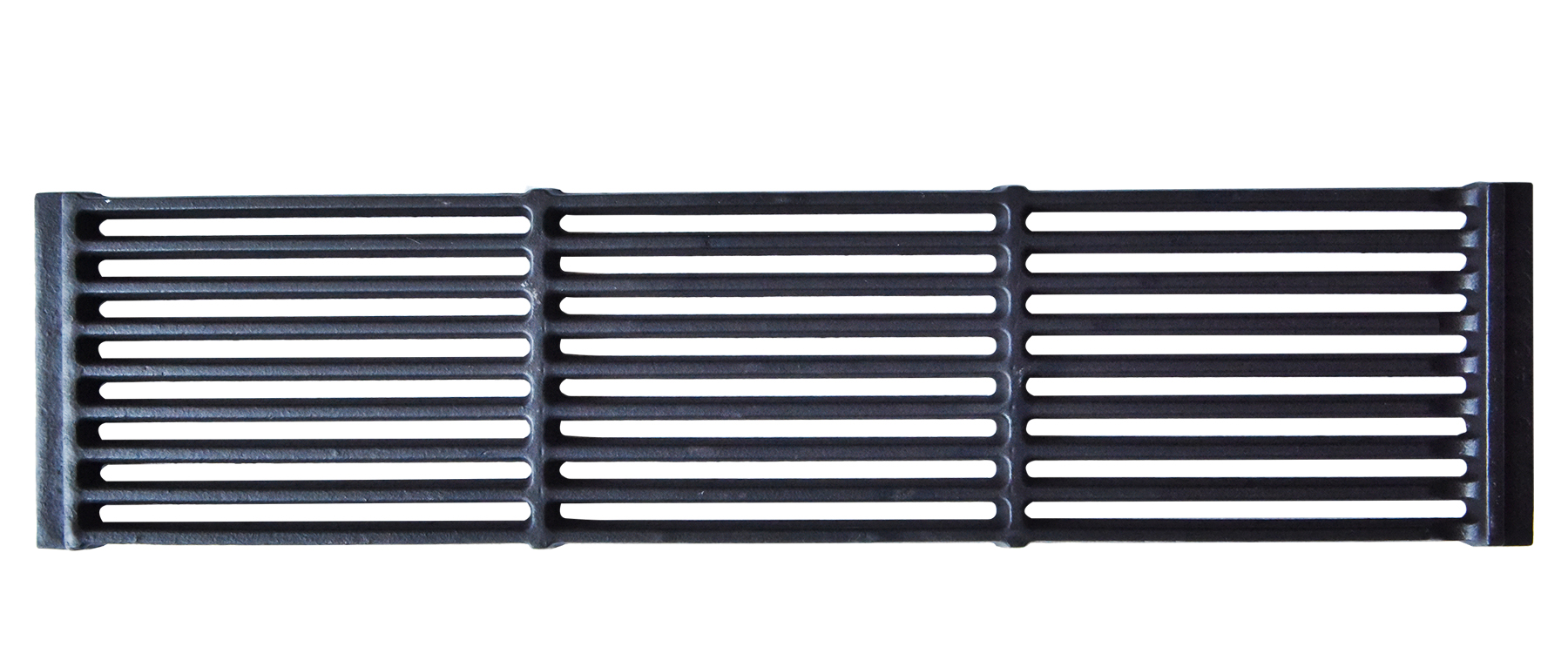 Rectangular bar-style cast iron grill grate