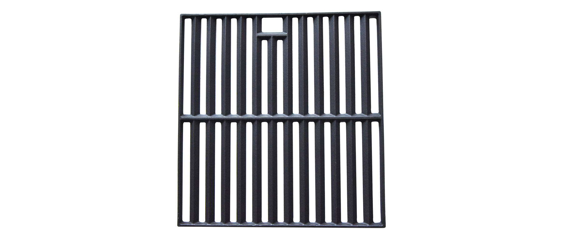 Square bar-style cast iron grill grate
