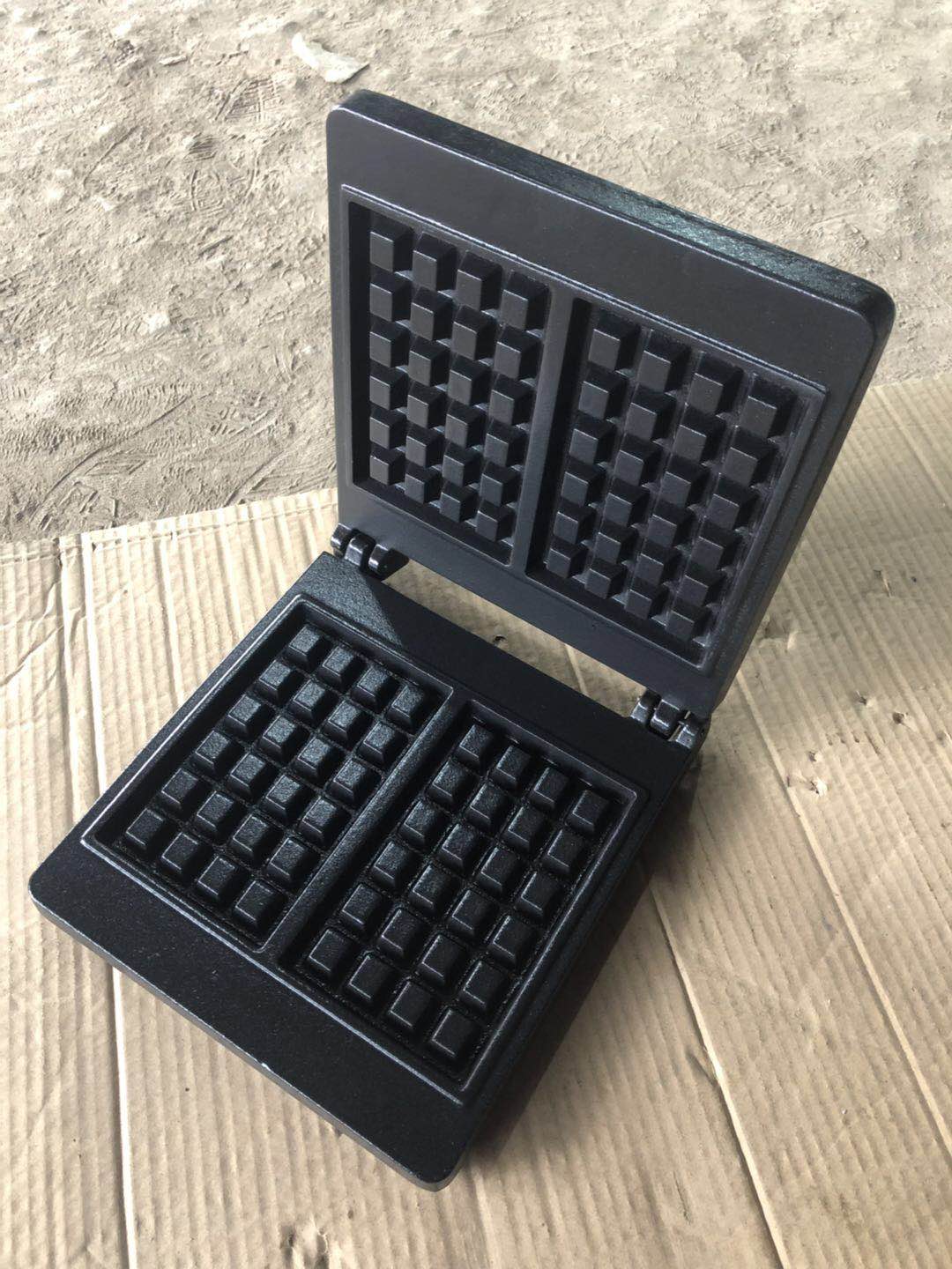 Cast iron waffle plate